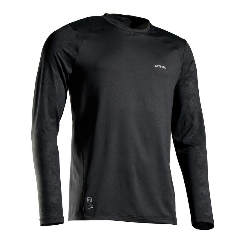 Tee shirt de tennis homme TTS 500 Thermic Noir