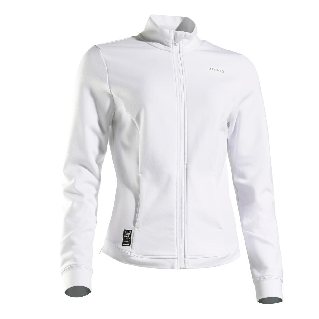 Women's Tennis Quick-Dry Soft Jacket Dry 900 - White