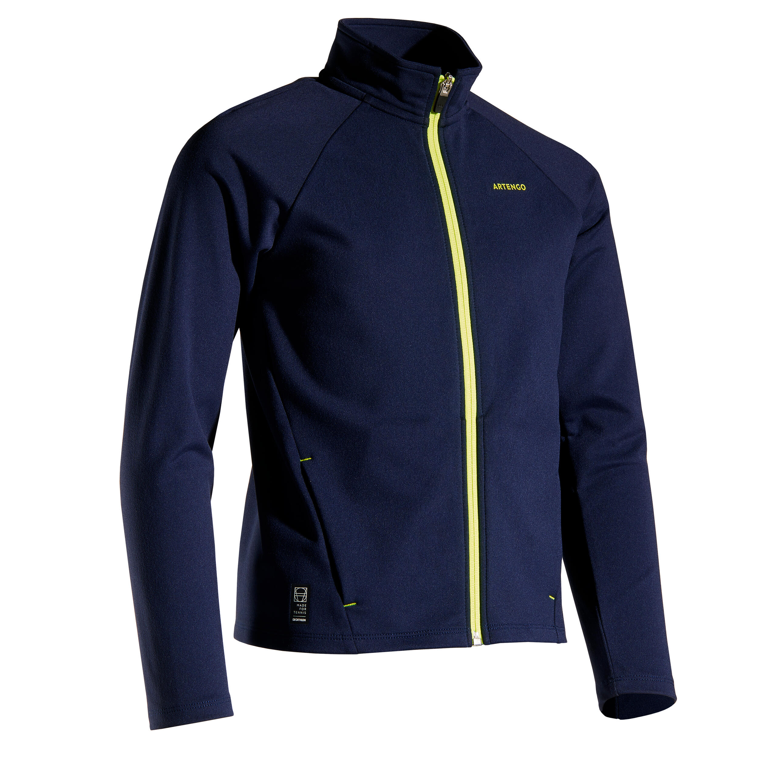 Jachetă Călduroasă Tenis 500 Albastru-Negru Băieți ARTENGO imagine noua