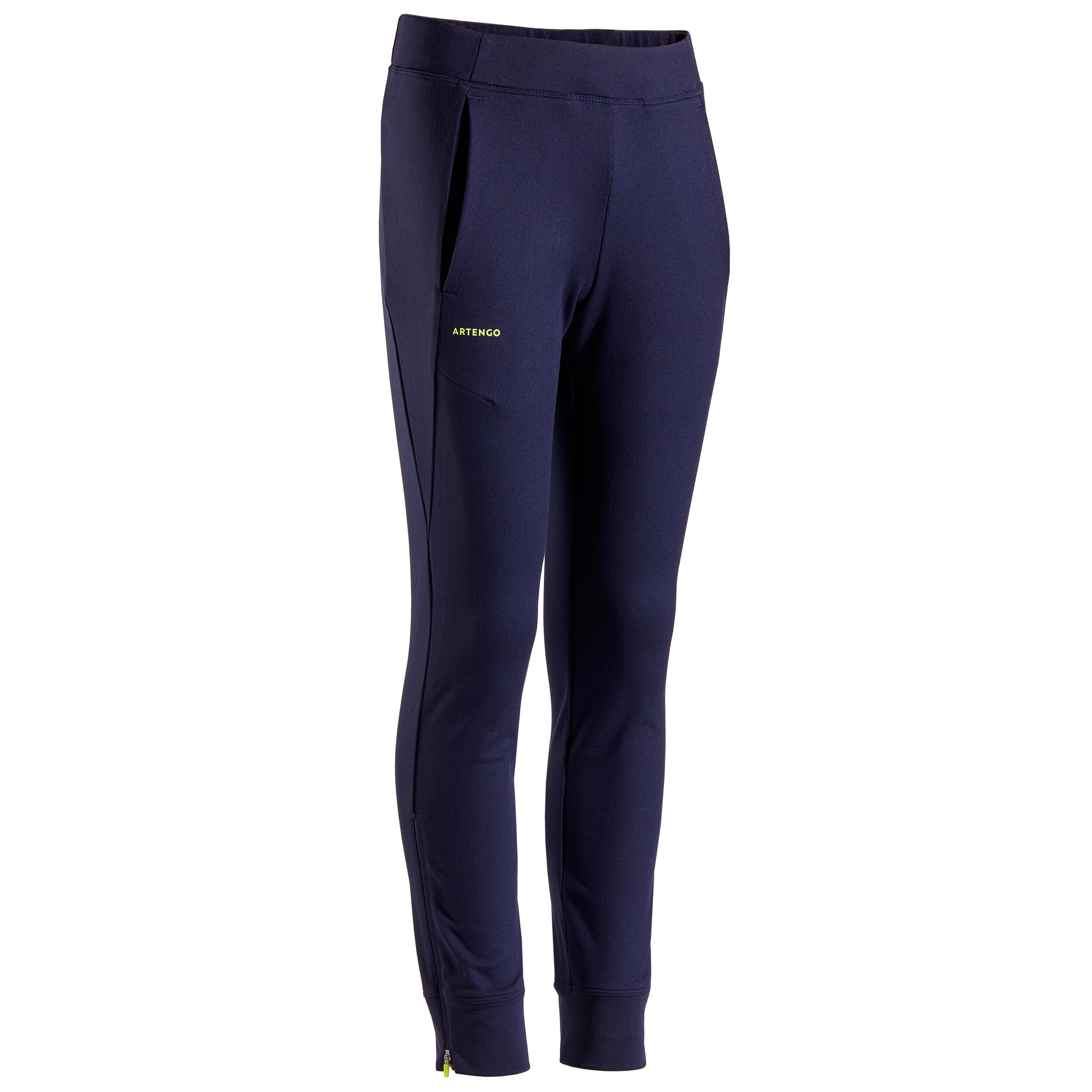 ARTENGO Boys' Thermal Tennis Bottoms - Blue/Black