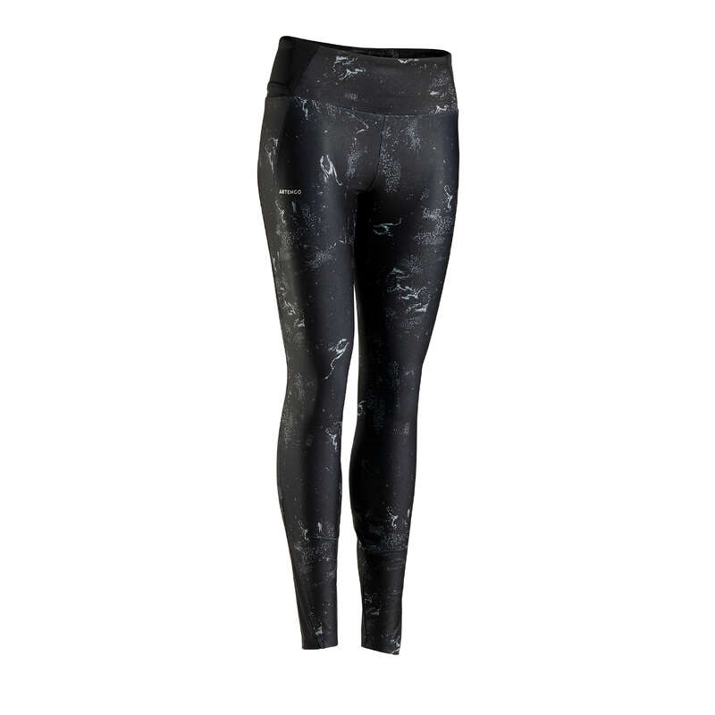 WOMAN COOL APPAREL Tennis - LEG TH900 Women's Legging Gra ARTENGO - Tennis Clothes
