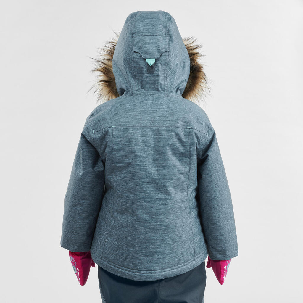 Detská zimná nepremokavá bunda-parka na turistiku SH500 ULTRA-WARM 2 - 6 rokov
