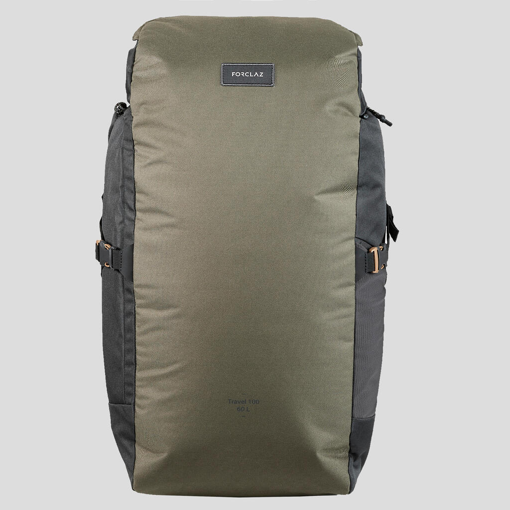 Sac à dos de trekking et voyage 60 L - TRAVEL 100