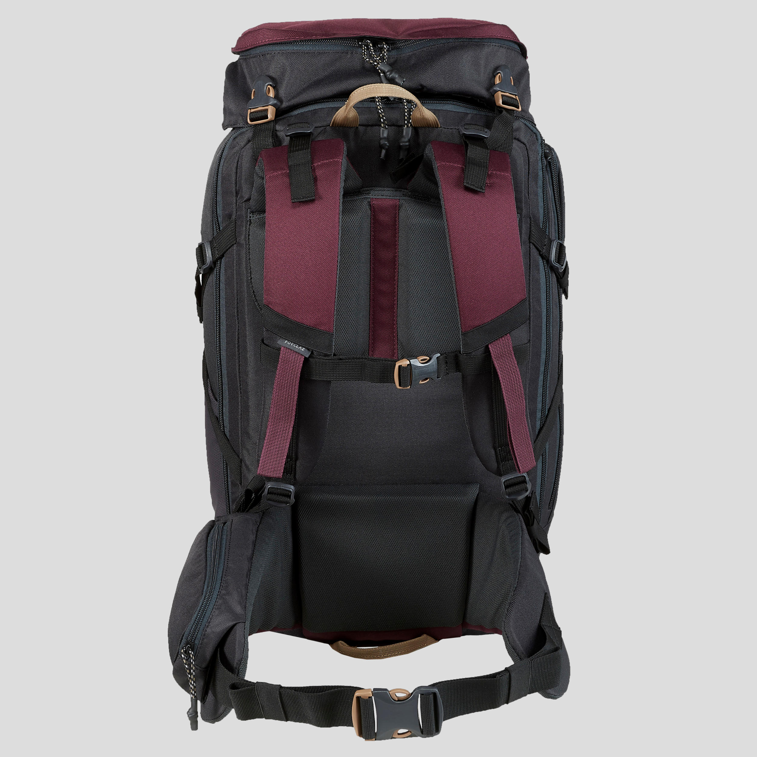 Maleta trekking de viaje, Forclaz, 40 Litros - Morada - Decathlon