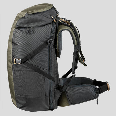 Ransel Perjalanan Trekking 60 Liter | TRAVEL 100 - Khaki