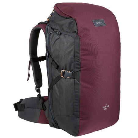 Mochila Montaña y Trekking Viaje Forclaz T100 40 Litros Burdeos