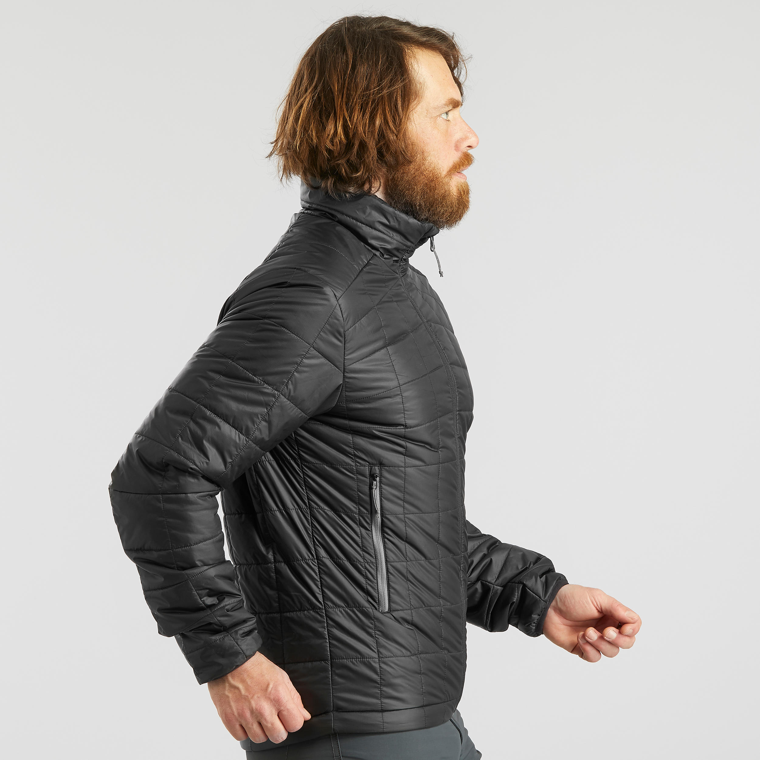 Piumino montagna uomo MT100 OVATTA nero 6/10