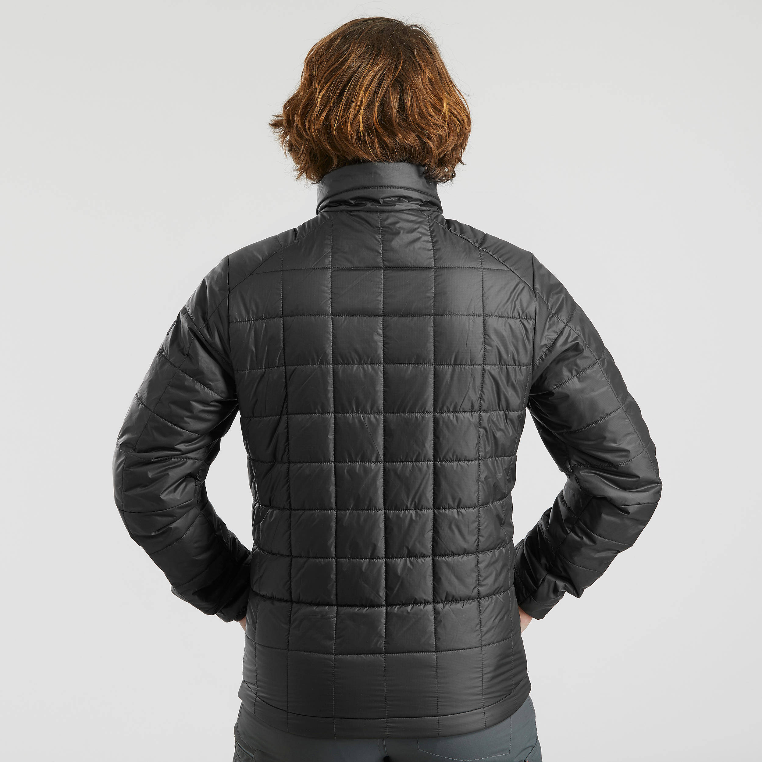 Men Lightweight Packable Padded Jacket - MT100 -5°C Black -  4