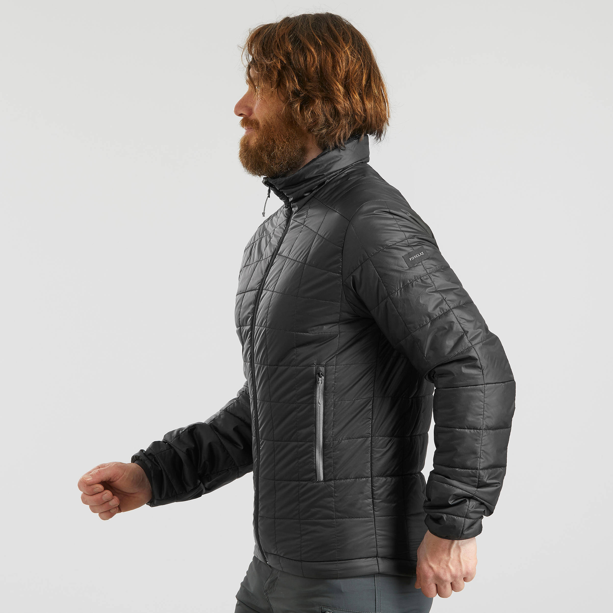 Men Lightweight Packable Padded Jacket - MT100 -5°C Black -  3