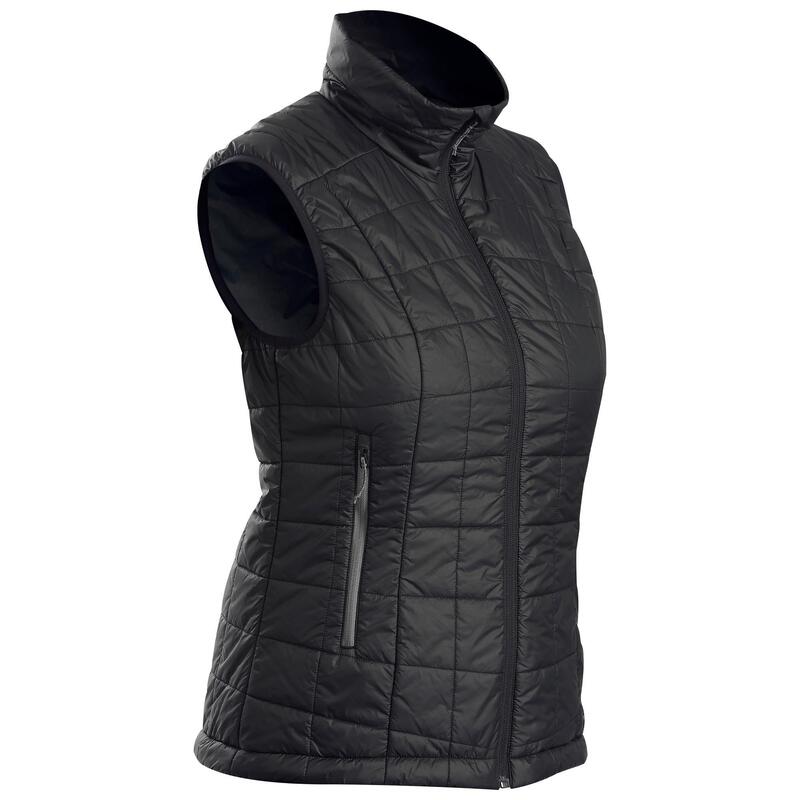 Gilet doudoune sans manche trekking montagne TREK 100 femme noir