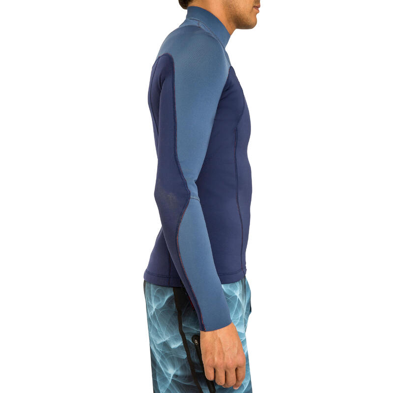 top neoprene surf 900 Manches Longues homme bleu