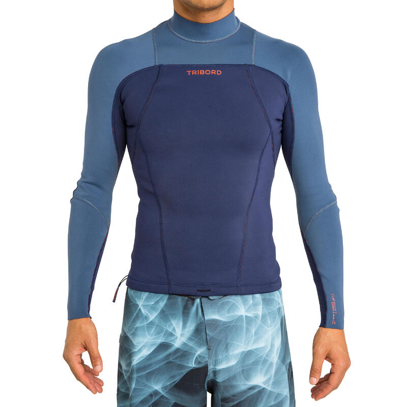 top neoprene surf 900 Manches Longues homme bleu