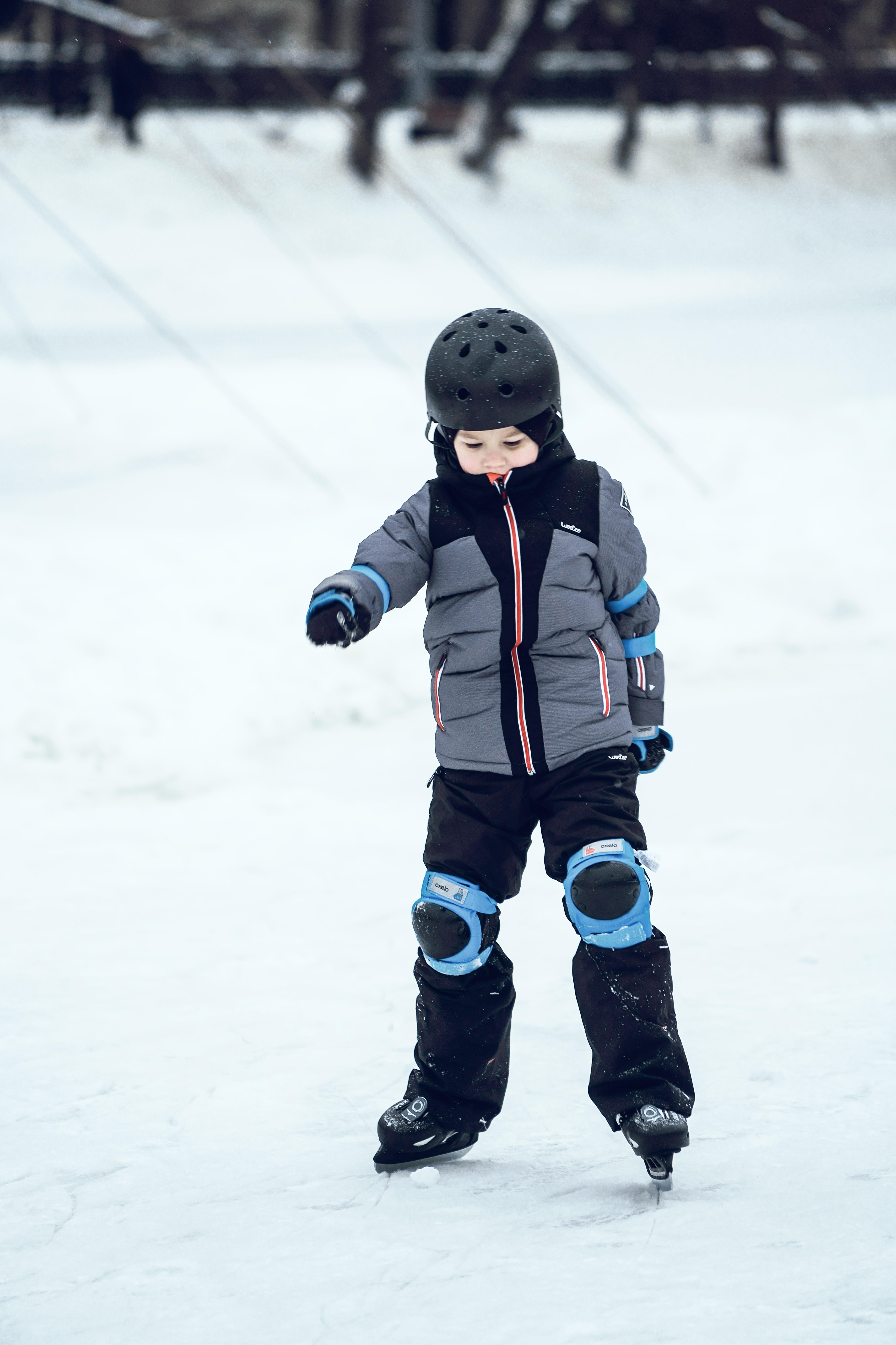 Patins à glace enfant - Play 3 noir - OXELO