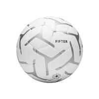 Balón de Fútbol 5 Fifter Society 100 talla 4 blanco gris