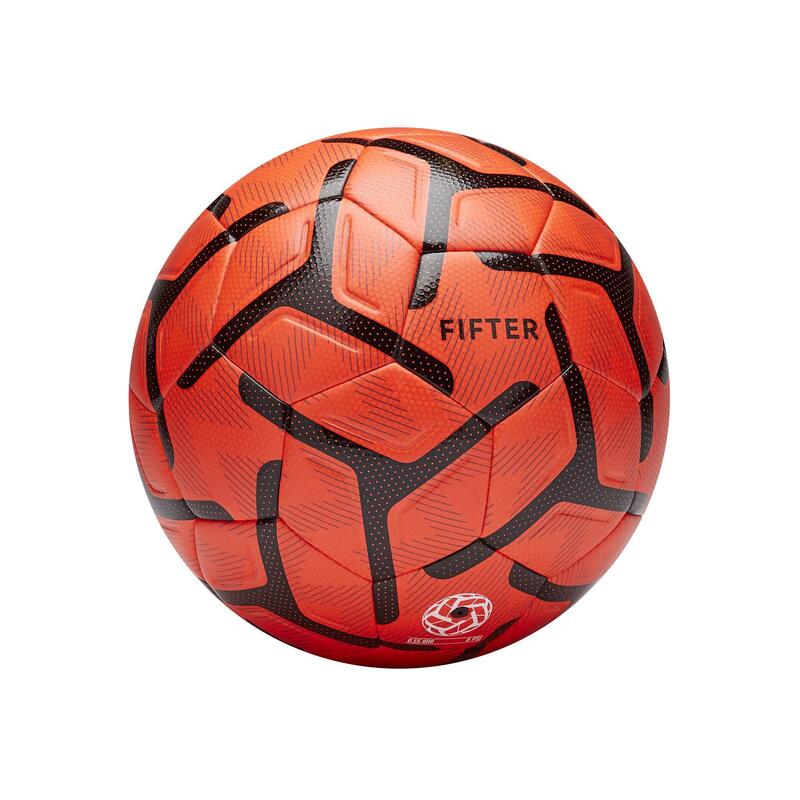Balón de Fútbol 5 Fifter Society 500 talla 4 naranja negro