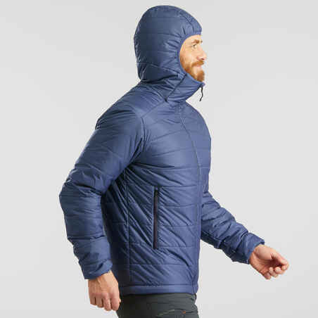 seguro Ladrillo coger un resfriado Chaqueta acolchada sintética con capucha de hombre para trekking de montaña  MT100 - 5 °C - Decathlon