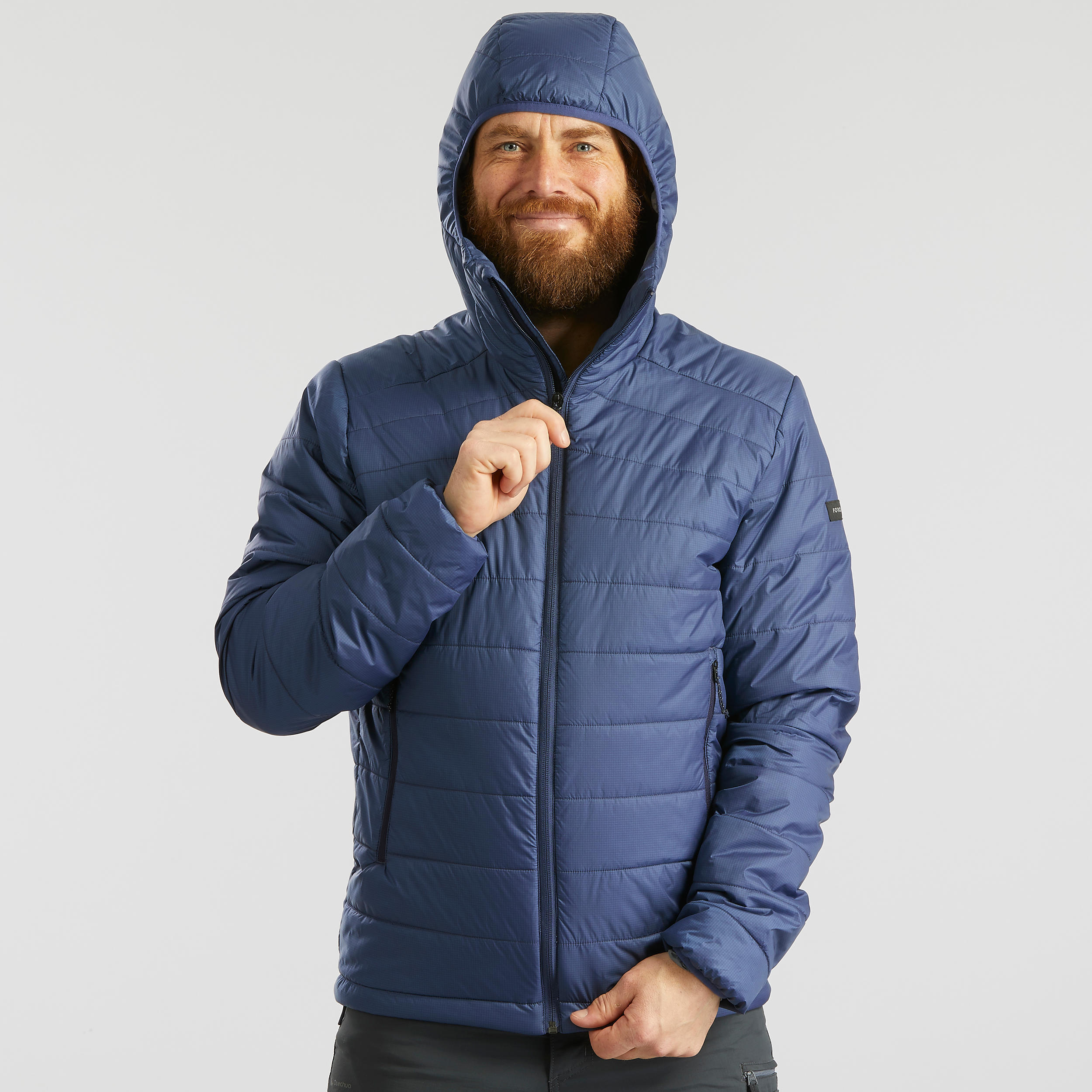 Kurtka trekkingowa męska zimowa Forclaz MT100 kaptur - 5°C 2/11