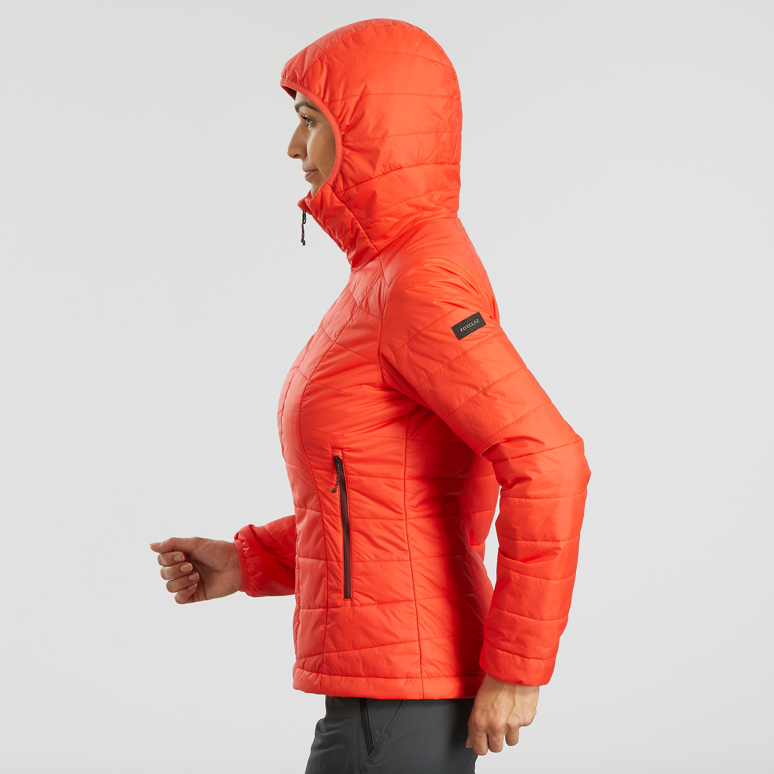 Women's Mountain Trekking Padded Jacket with Hood - MT100 -5°C 2/5