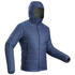 M Synthetic Mountain Trekking Padded Jacket - TREK 100 with hood  -5°C - Blue