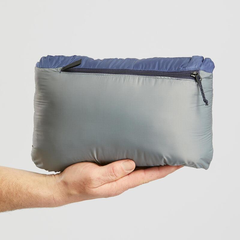 Erkek Outdoor Trekking Kapüşonlu Şişme Mont - Mavi - MT100 -5 °C