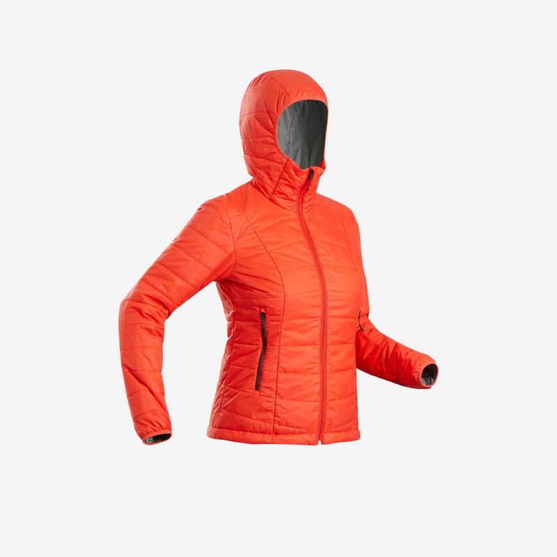 Kadın Outdoor Trekking Kapüşonlu Şişme Mont - Mavi - MT100
