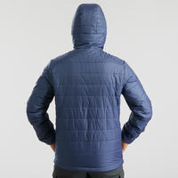 Men’s synthetic mountain trekking padded jacket - MT100 hooded -5°C