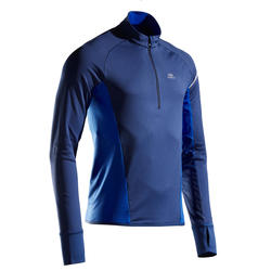 CAMISETA DE MANGA LARGA RUNNING HOMBRE KIPRUN WARM LIGHT AZUL