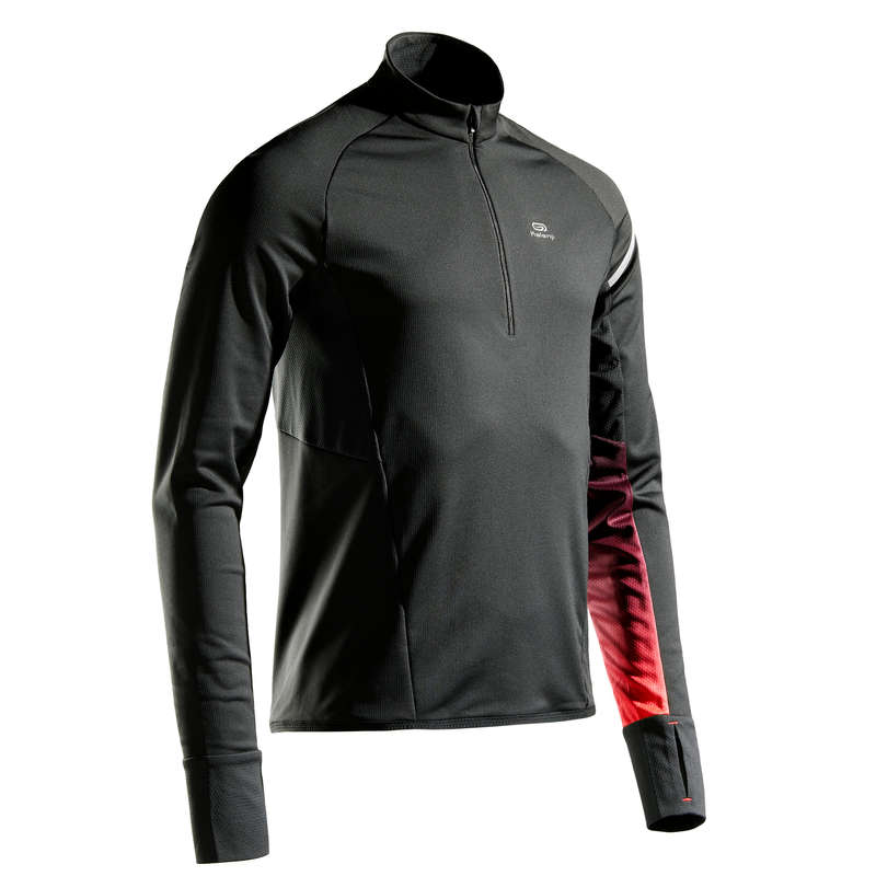 MAN ROAD RUNNING COLD WEATHER CLOTHES Clothing - LS WARM LIGHT T-SHIRT KIPRUN - Tops