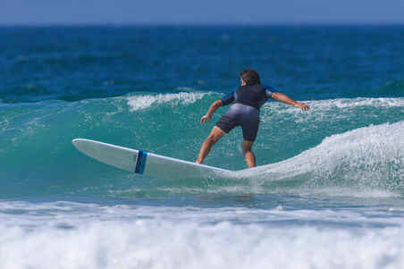 Boardshorts Surfen Herren mittellang 500 Gradient grau