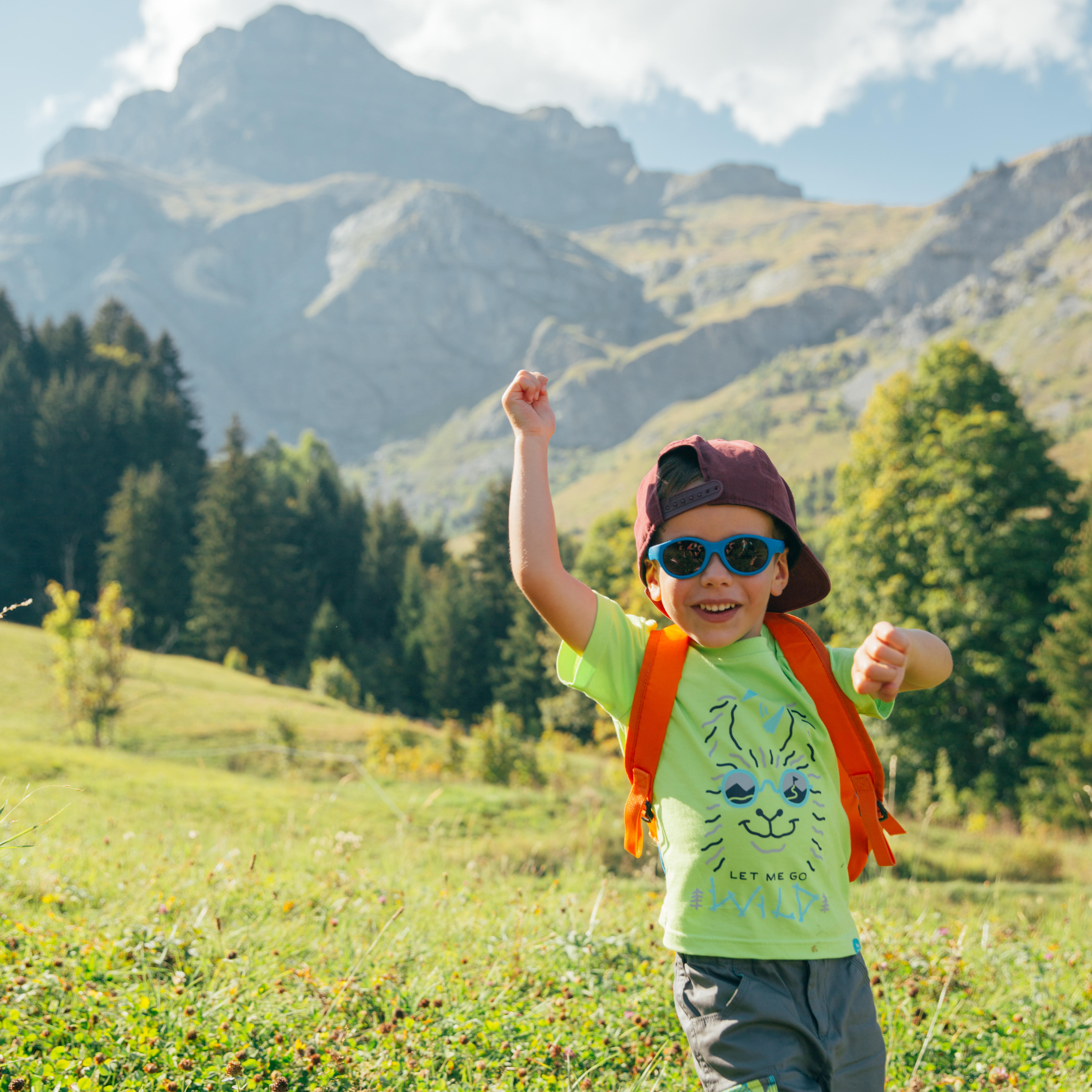SUNČANE NAOČALE ZA PLANINARENJE K100 DJEČJE KAT. 3 PLAVE