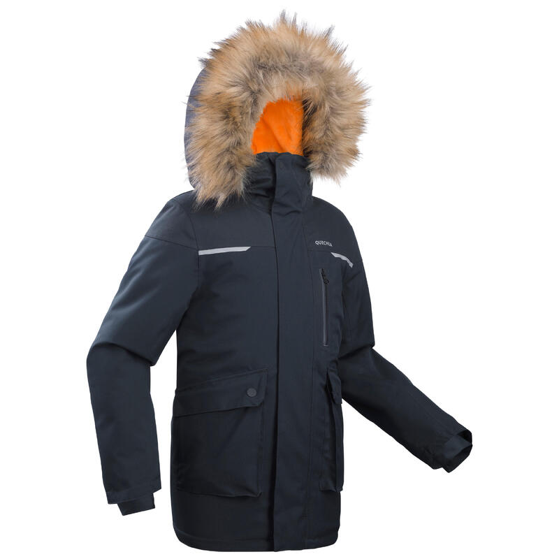 Gyerek kabát téli túrázáshoz SH500 ULTRA-Warm, vízhatlan, 7-15 éveseknek