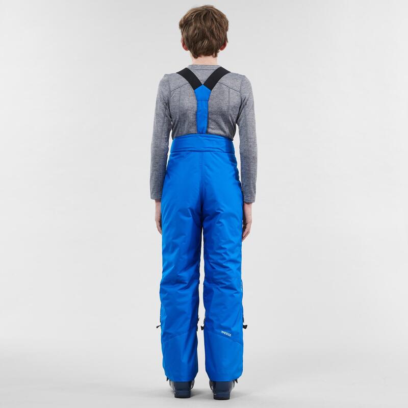 Pantalon călduros impermeabil schi PNF500 Albastru Băieți
