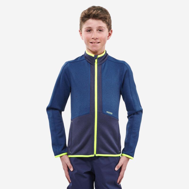 Chaqueta térmica de esquí y nieve Niños Wedze SKI-P Pull 900 azul