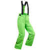 KIDS' SKI TROUSERS PNF 500 - GREEN