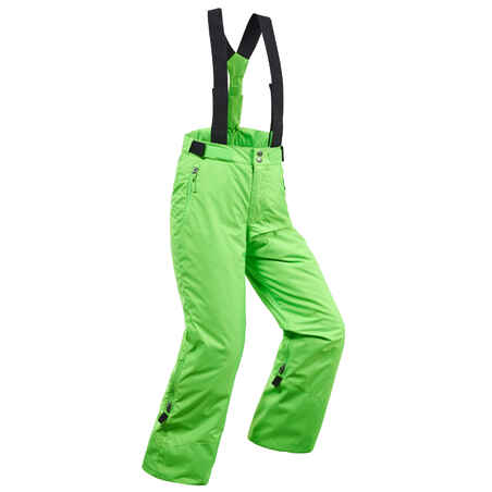 Zelene smučarske hlače 500 PNF za otroke
