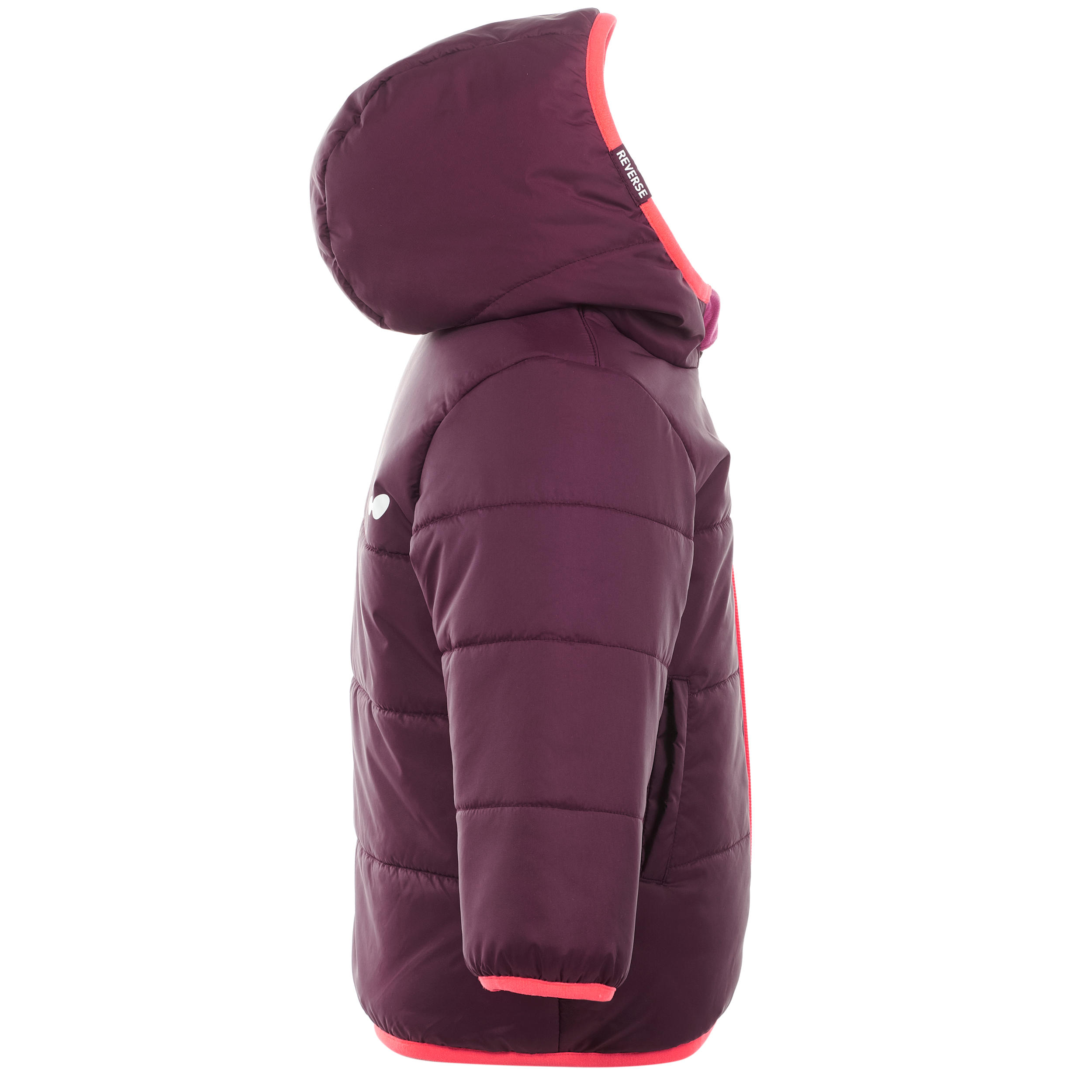Babies' Ski/Sledge Reversible Jacket Warm - Purple 6/9