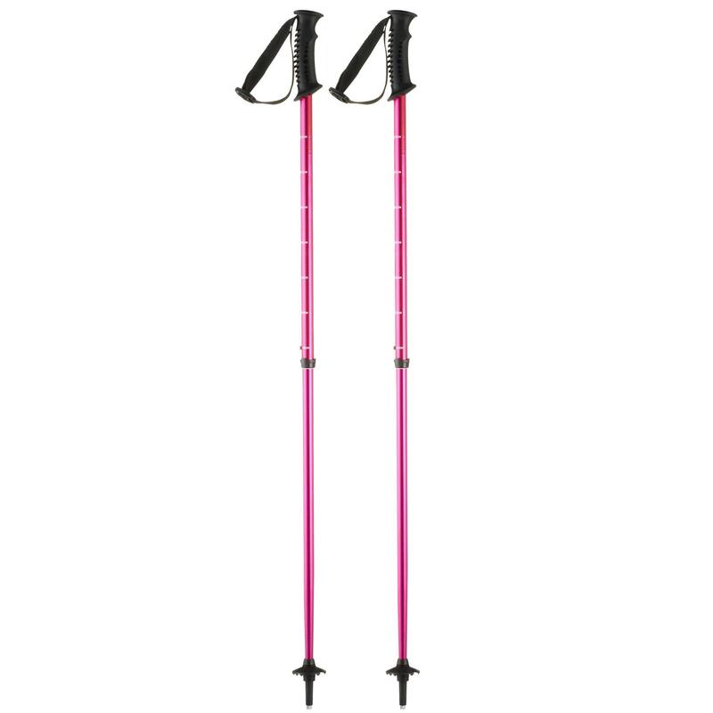 Children's Push Pin Ski Poles - Pink