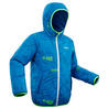 เสื้อแจ็คเก็ตเล่นสกีแบบใส่ได้สองด้านสำหรับเด็กรุ่น 100 (สีฟ้า/เขียว)