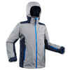 CHILDREN'S SKI JACKET 500 - GREY AND BLUE