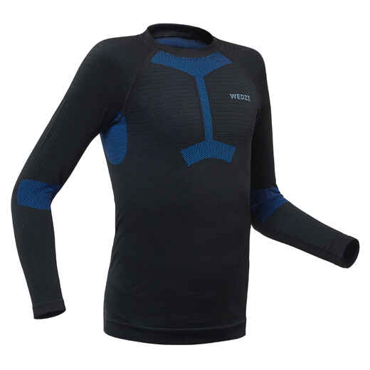 
      Detské lyžiarske spodné tričko 580 I-Soft čierno-modré
  