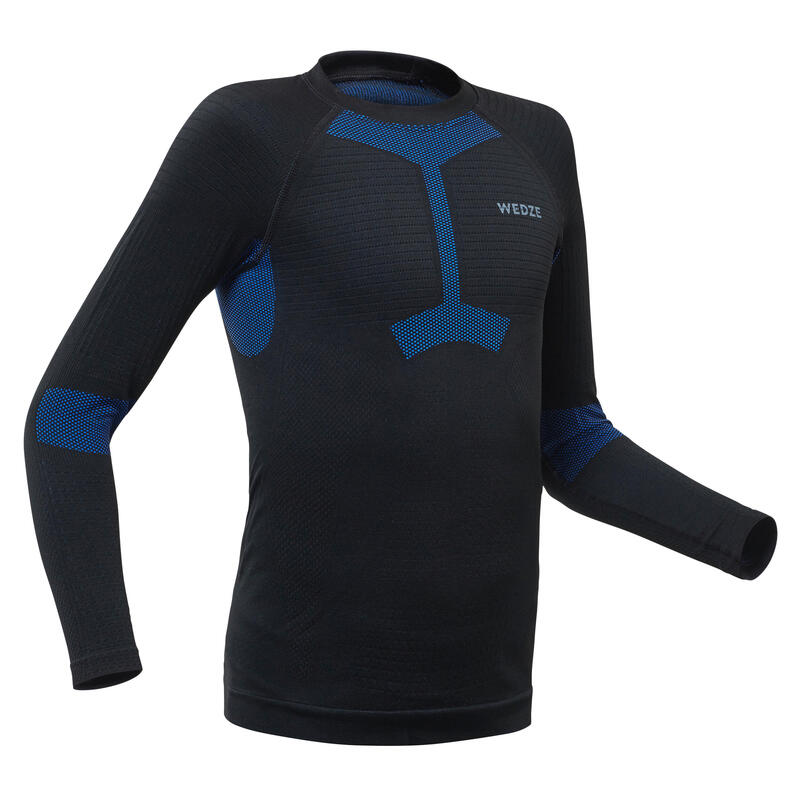 Sous-vêtement de ski enfant 580 I-Soft haut noir/bleu