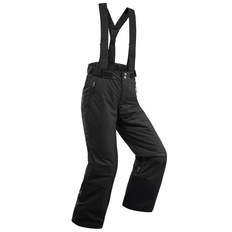 Pantalon călduros impermeabil schi PNF500 Negru Băieți