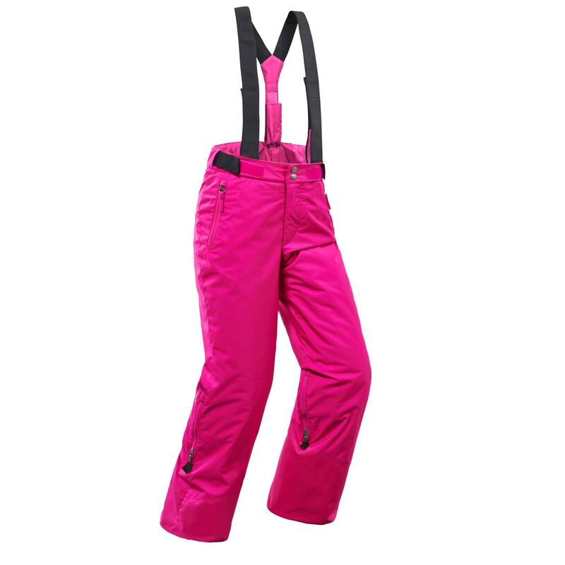 PANTALON DE SKI ENFANT PNF 500 ROSE