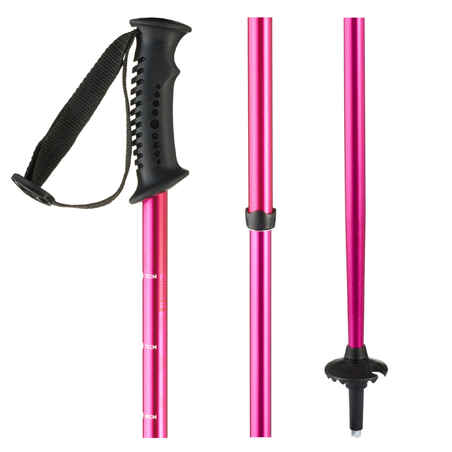 KIDS’ PUSH PIN SKI POLES - PINK