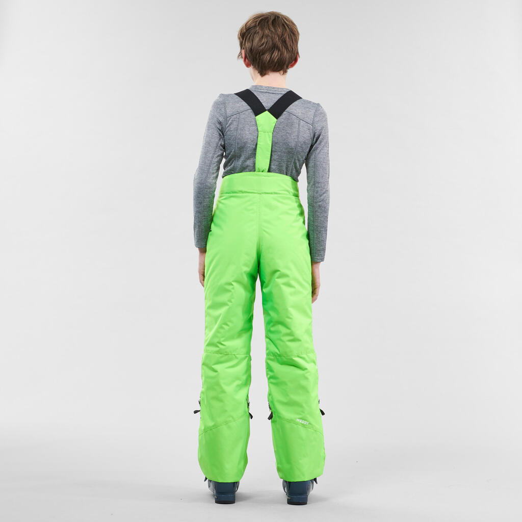 KIDS' SKI TROUSERS PNF 500 - GREEN