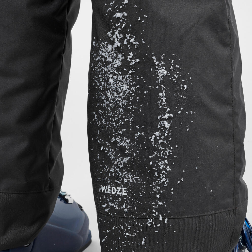 Detské lyžiarske nohavice 100 tmavosivé