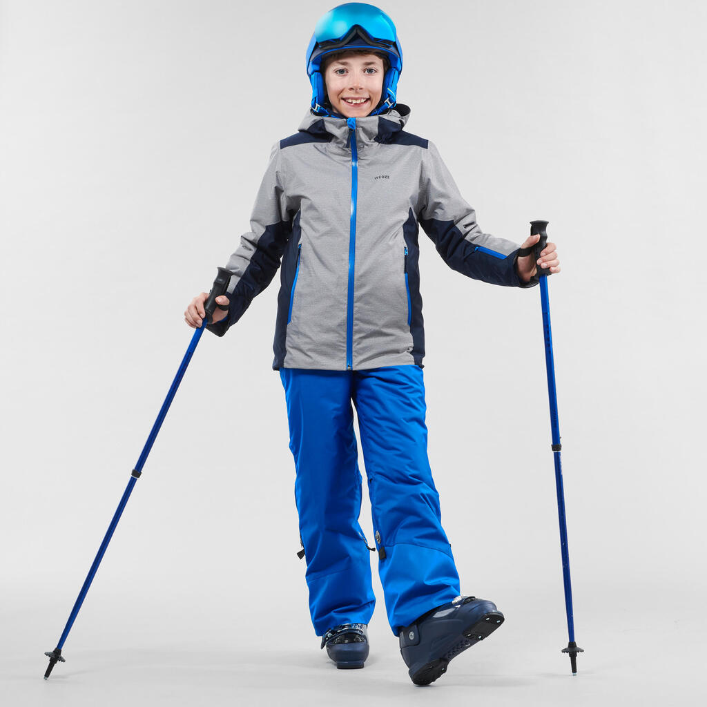 KIDS' SKI JACKET 500 - GREEN