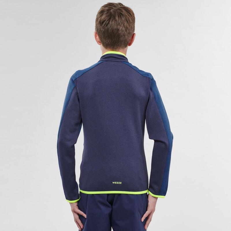 Chaqueta térmica de esquí y nieve Niños Wedze SKI-P Pull 900 azul