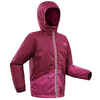 KIDS’ WARM AND WATERPROOF SKI JACKET - 100 PURPLE