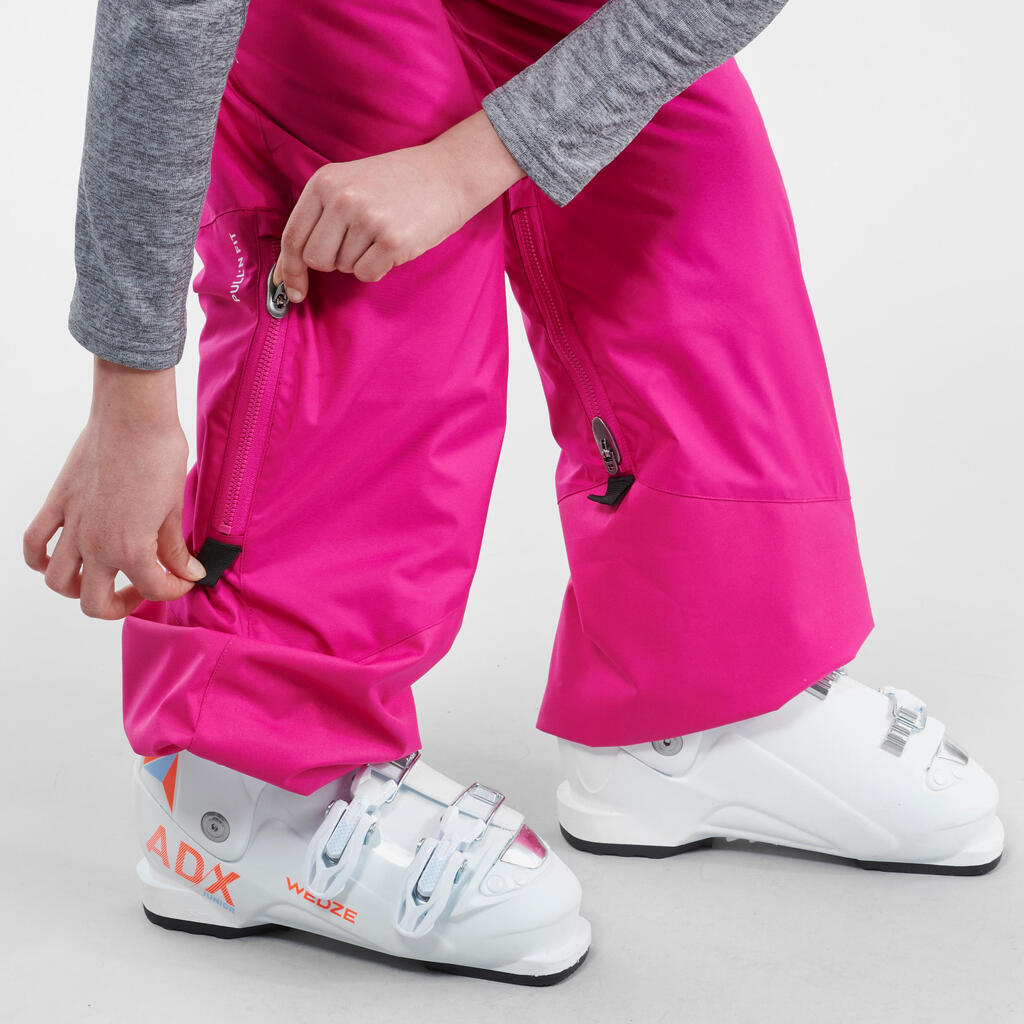 Skihose Piste 500 Kinder rosa